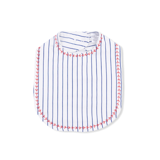 Baseball Stripe Feeding Bib