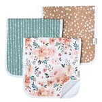 3 Pack Premium Burp Cloths Autumn