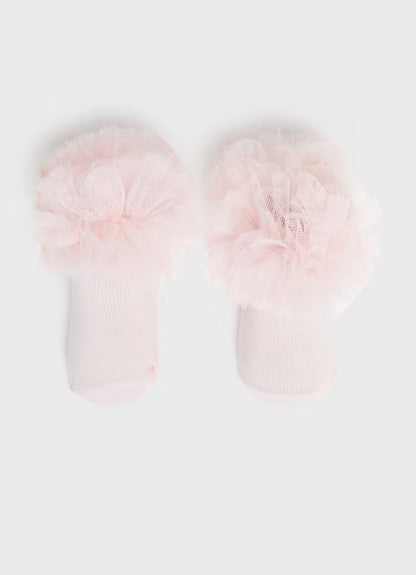 Newborn Baby Socks + Bow Set