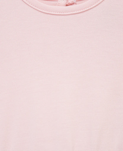 Rose Mesh Skirt Bubble & Bow Set