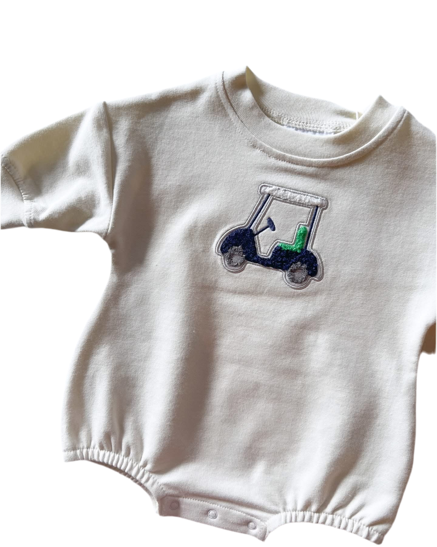 Blue Golf Patch Bubble Sweatshirt