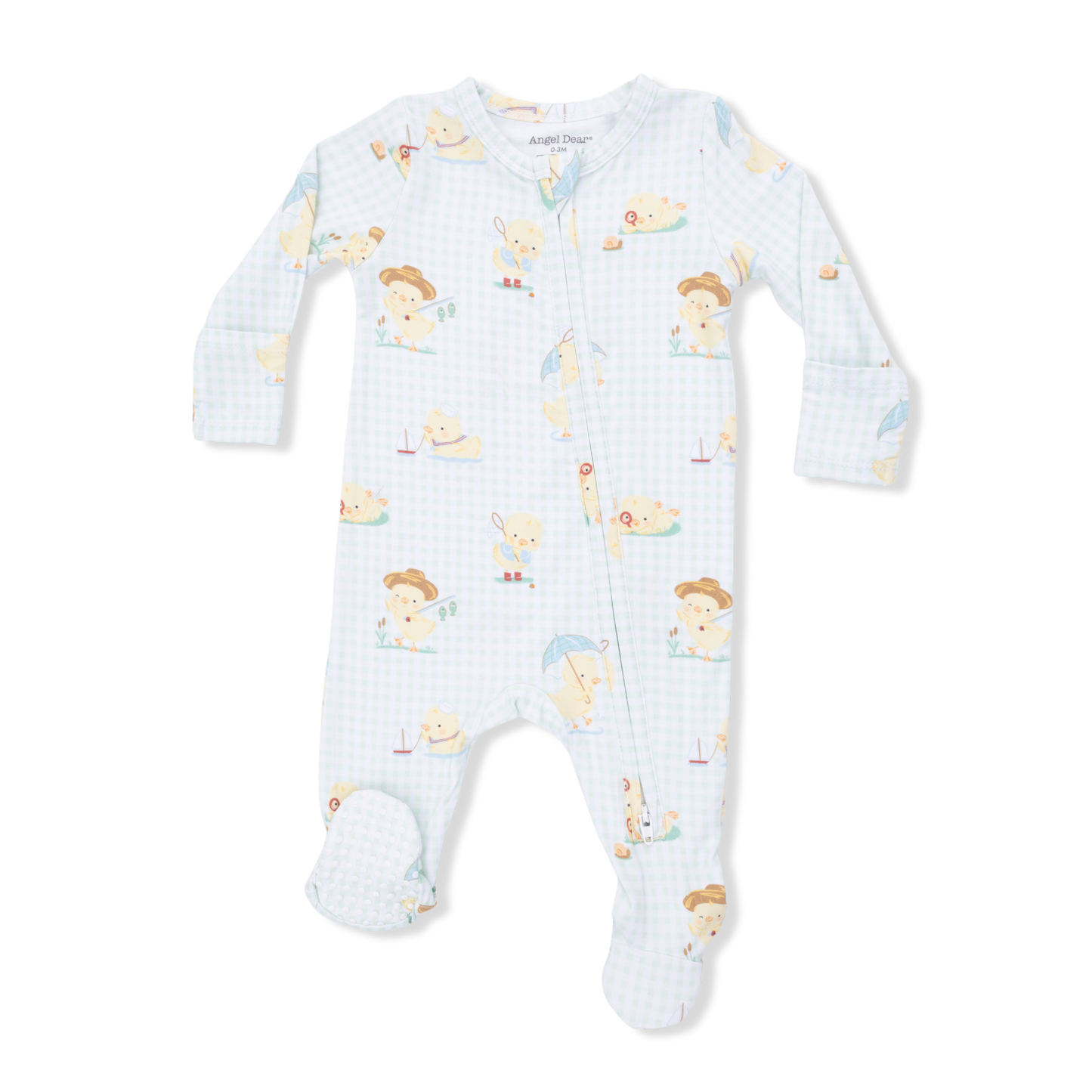 Vintage Spring Ducklings 2 Way Zipper Footie