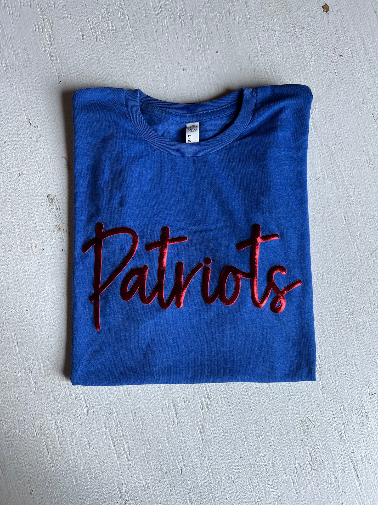 Metallic Puff Patriots Tee