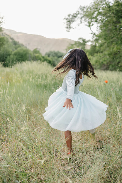 Cindy Dress- Dusty Blue