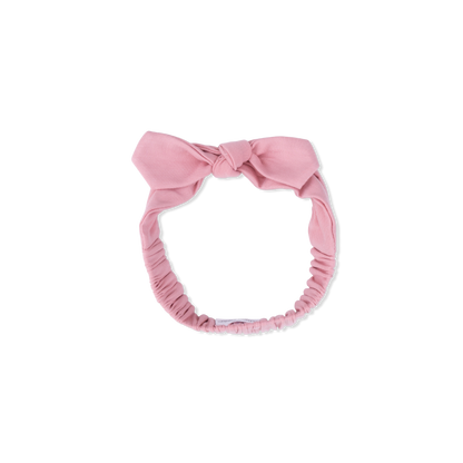 Solid Rose Elegance Knotted Gown & Headband