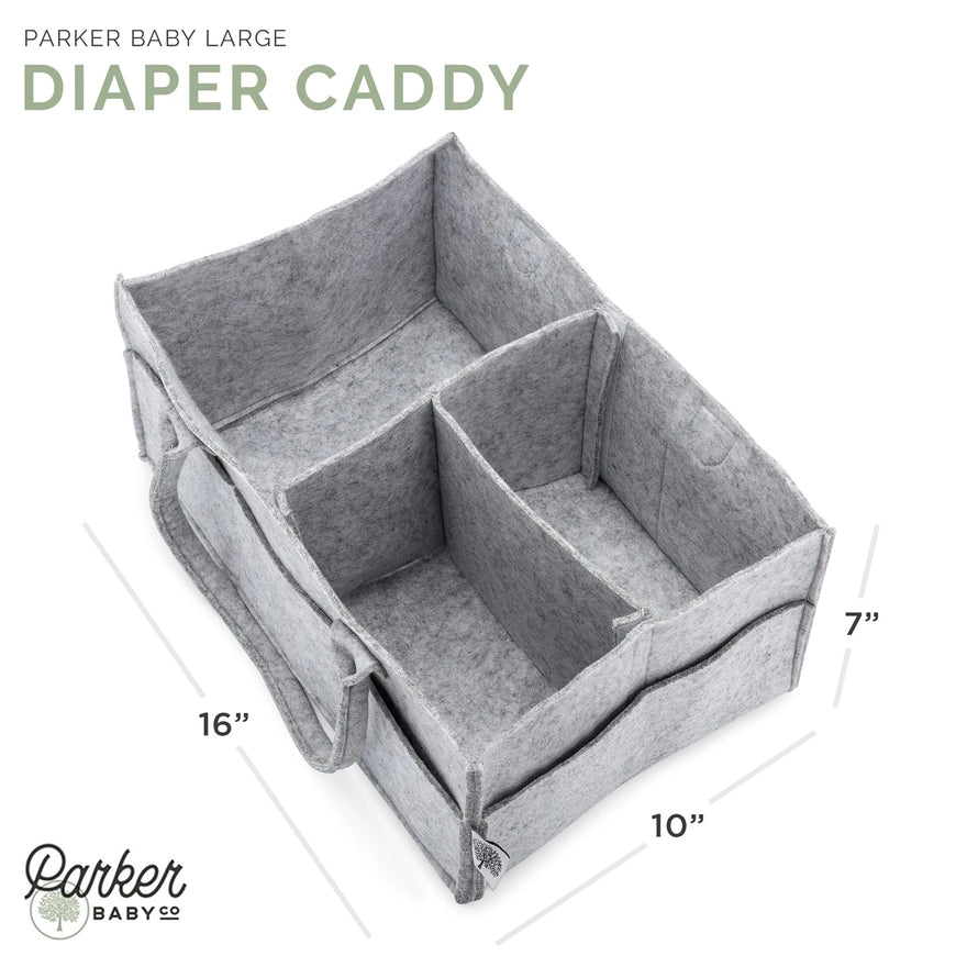 Grey Diaper Caddy