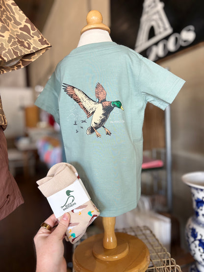 Boys mallard flight short sleeve fog