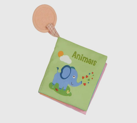 Animal Crinkle Book with Teether