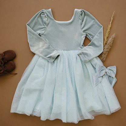 Cindy Dress- Dusty Blue