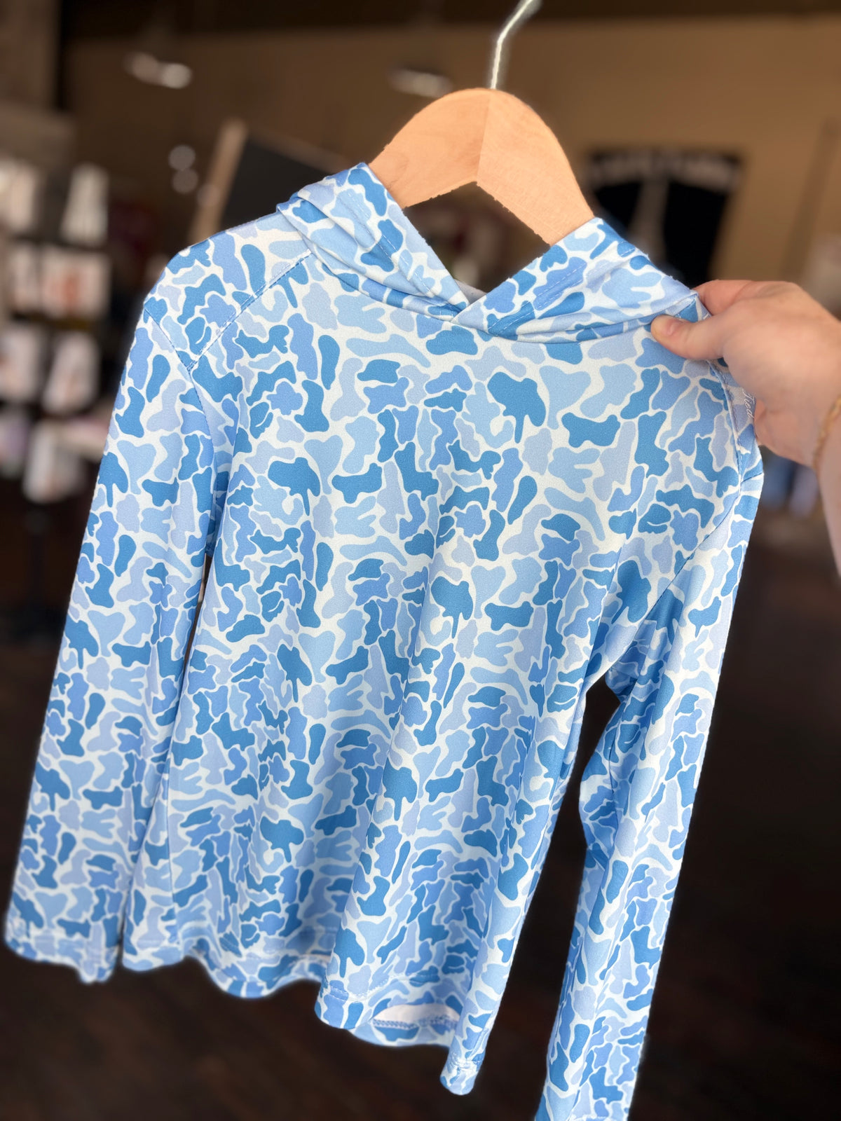 Boys Ravine Hoodie River Camo