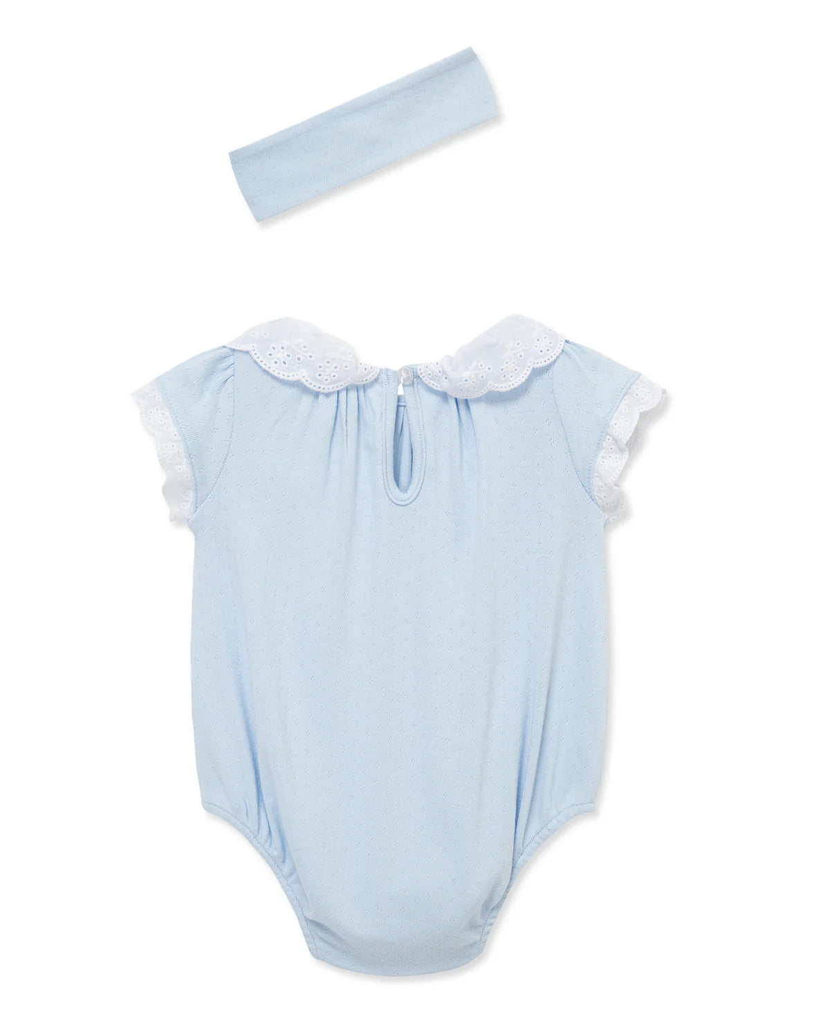 Breeze Eyelet Bubble Romper & Bow Set