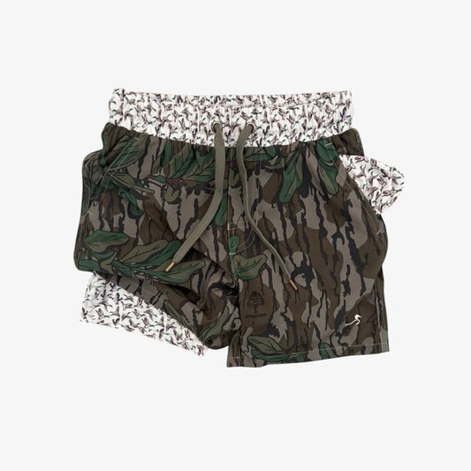 Hamilton Athletic Short Mossy Oak Greenleaf + Delta Wings