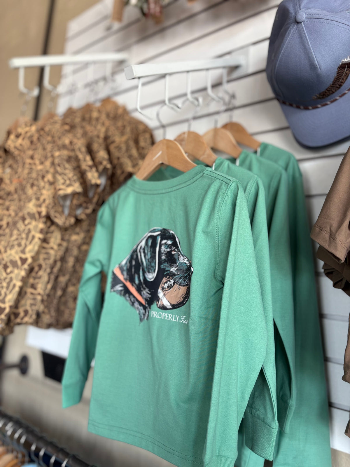 Boys Good Catch Long Sleeve Ivy