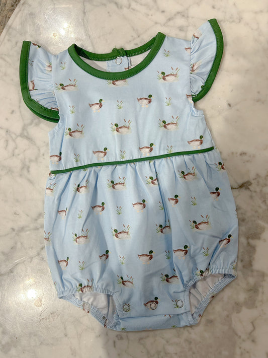 Ducks in a Row Flutter Bubble Romper