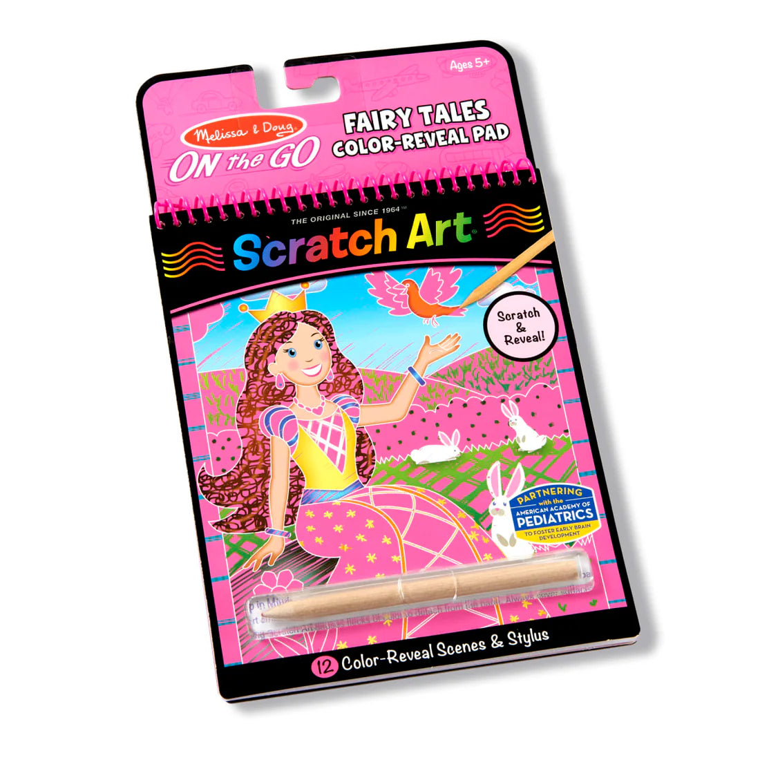 On the Go Scratch Art Color Reveal Pad- Fairy Tales