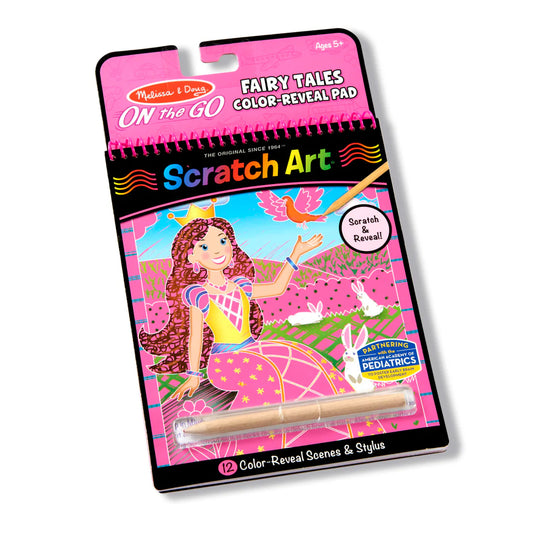 On the Go Scratch Art Color Reveal Pad- Fairy Tales