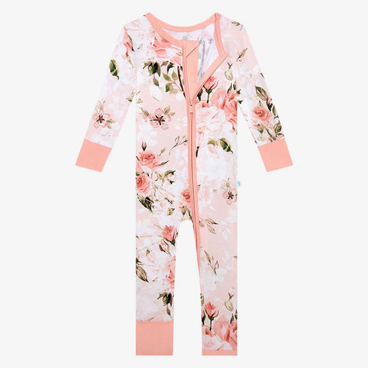 Vintage Pink Rose Convertible Romper