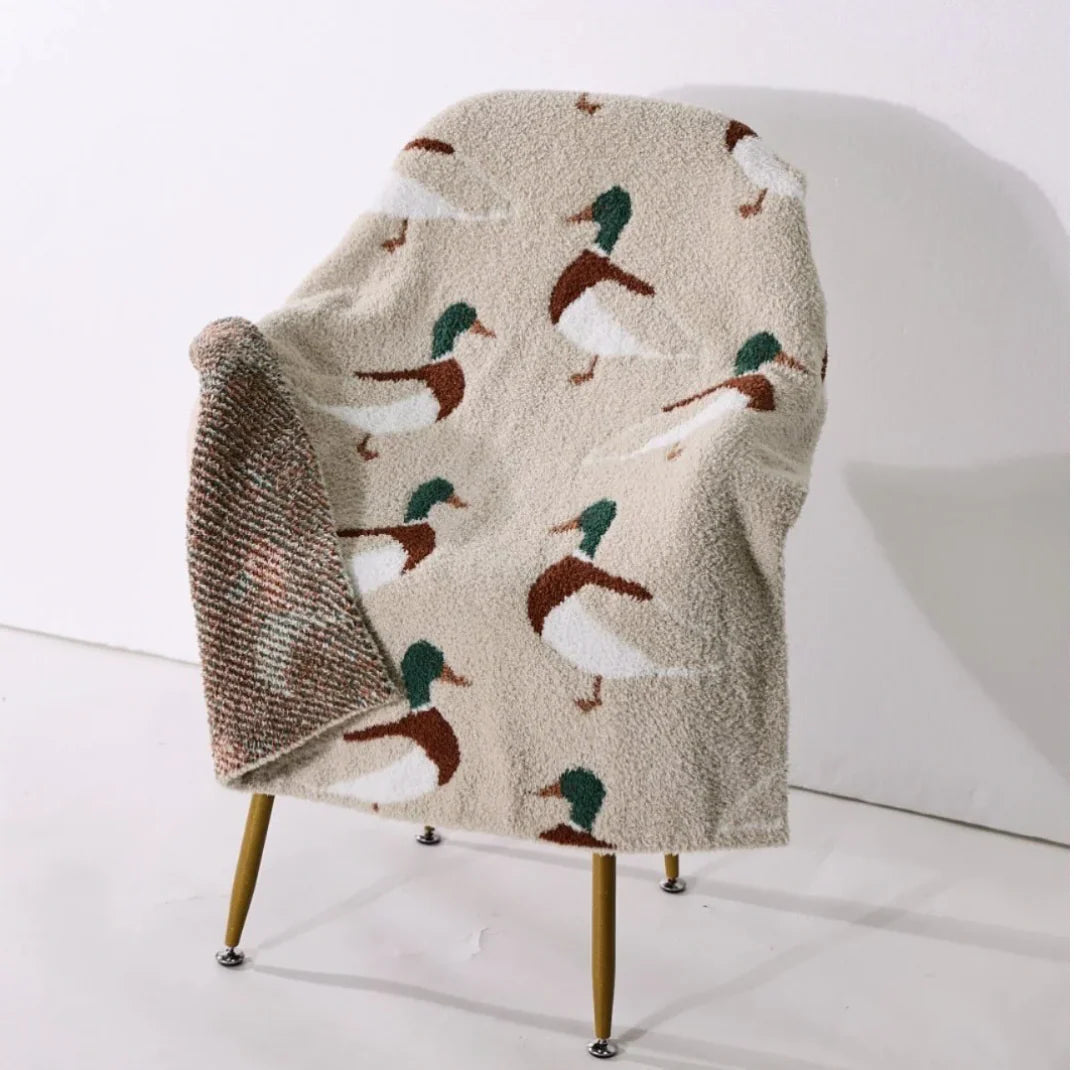 Velvet Fawn Chenille Duck Blanket