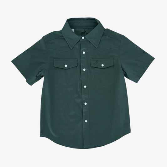 Performance Pearl Snap- Mallard Green