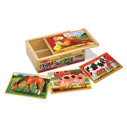 Farm Animals Puzzle in a Box