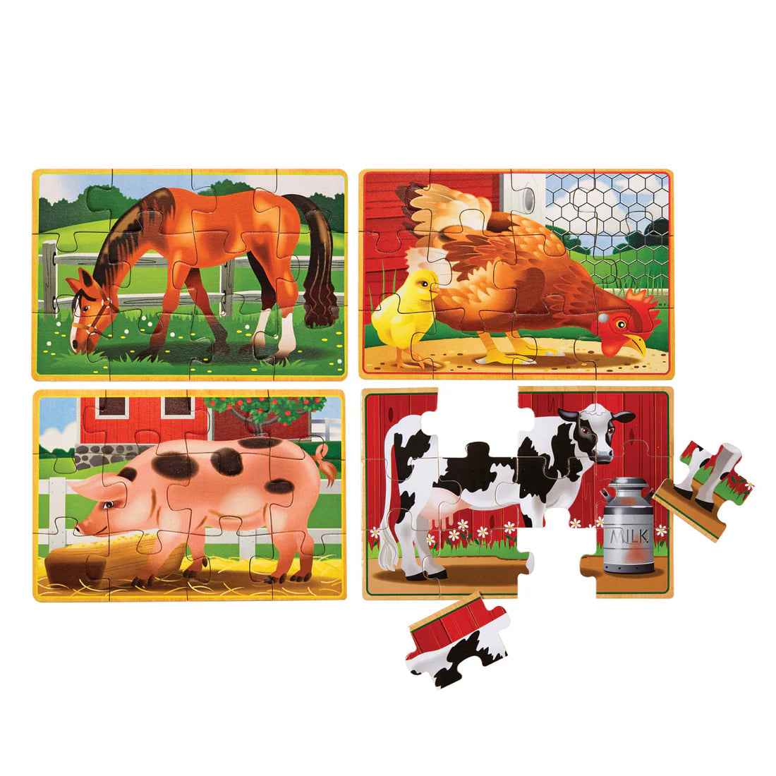 Farm Animals Puzzle in a Box
