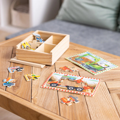 Construction Puzzles in a Box