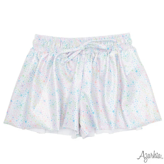 Galaxy Stars Shimmer Butterfly Shorts