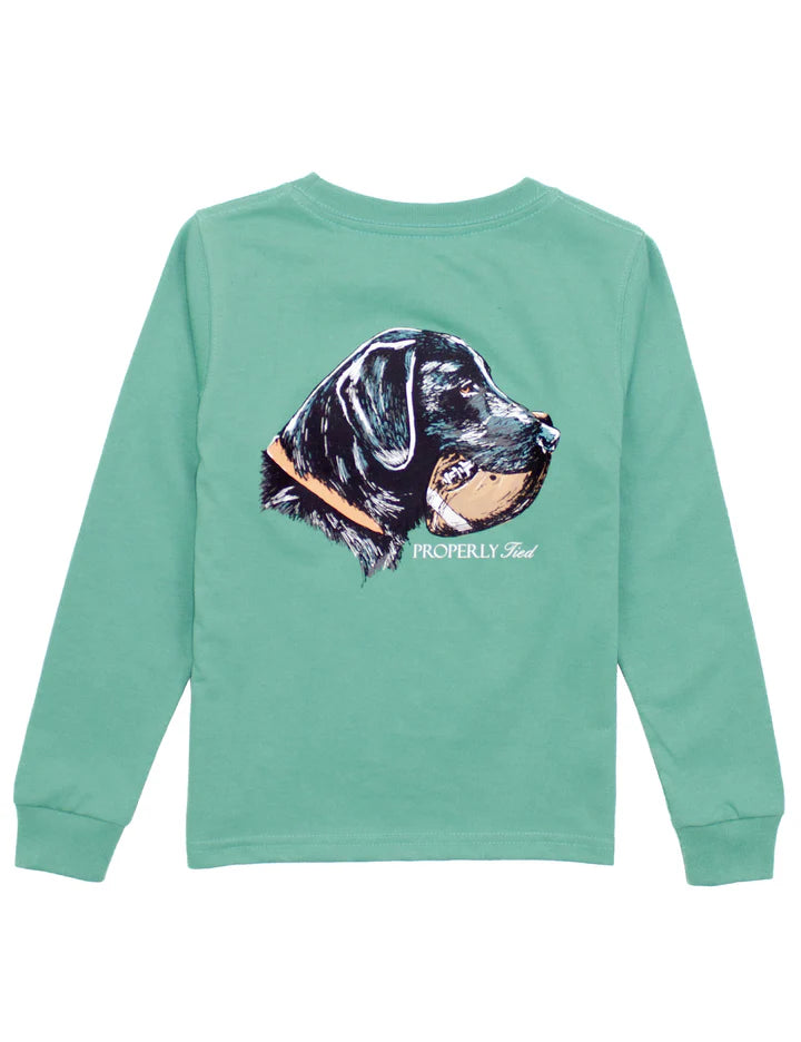 Boys Good Catch Long Sleeve Ivy