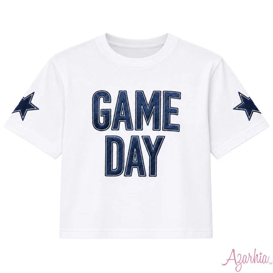 Shimmer Applique GD Boxy Navy