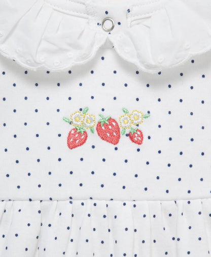 Strawberry Knit Bubble & Headband set