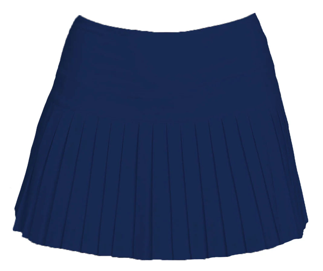 Mini Pleated Skort- Solid Navy