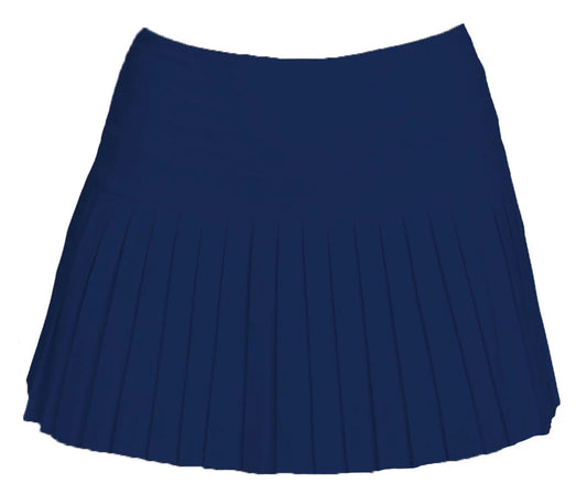 Mini Pleated Skort- Solid Navy