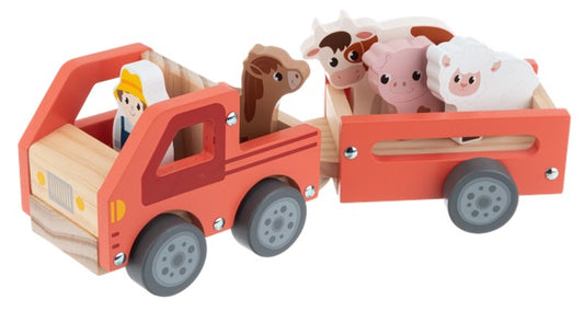 Wooden Tractor Playset (7 pc. set)