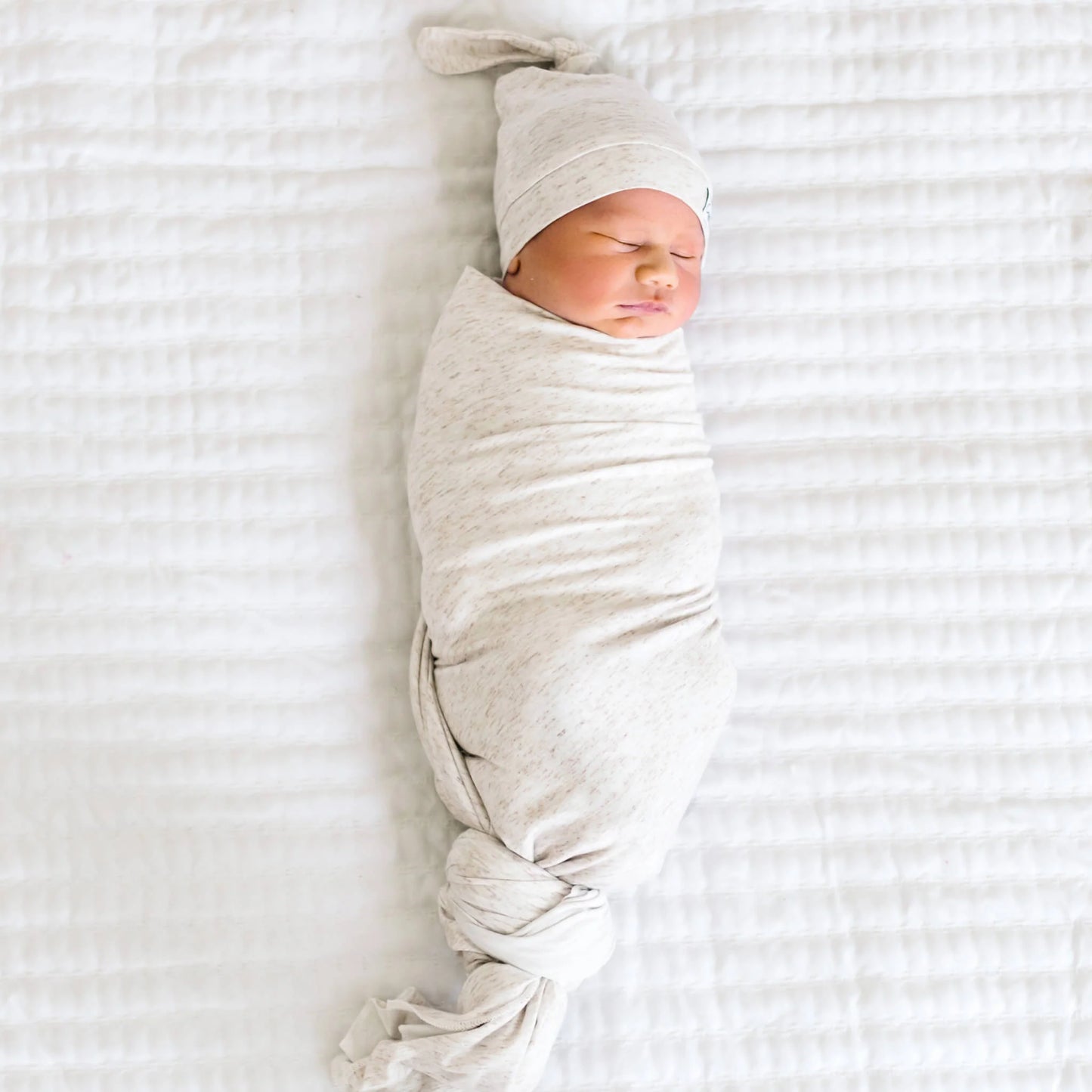 Oat Single Knit Swaddle Blanket