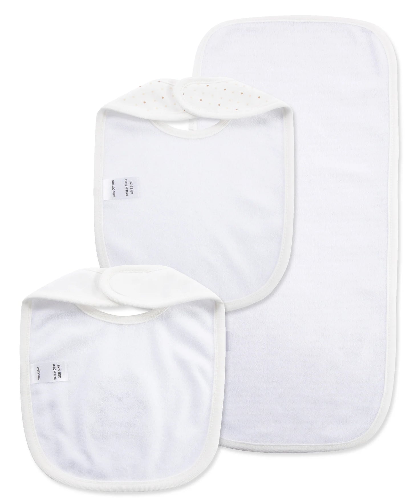 Gentle Bear Bib & Burp Set