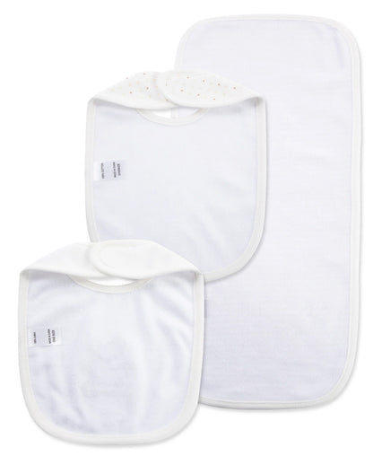 Gentle Bear Bib & Burp Set