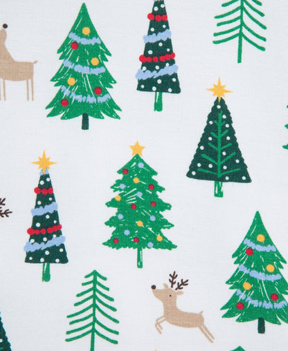 Little Trees Footie + Hat Set