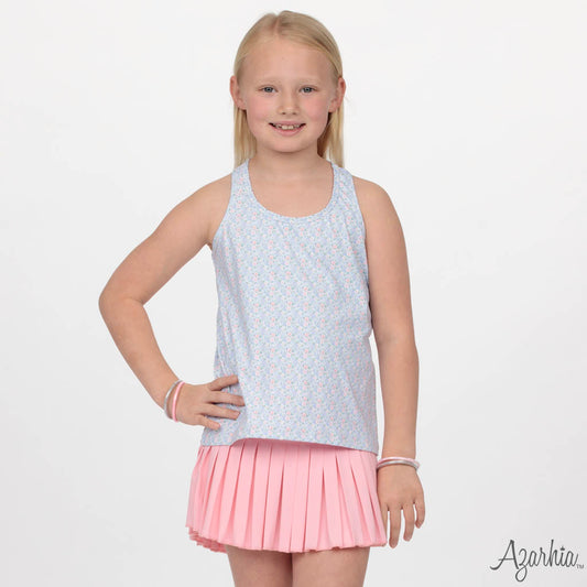 Mini Pleated Skort in Solid Pink