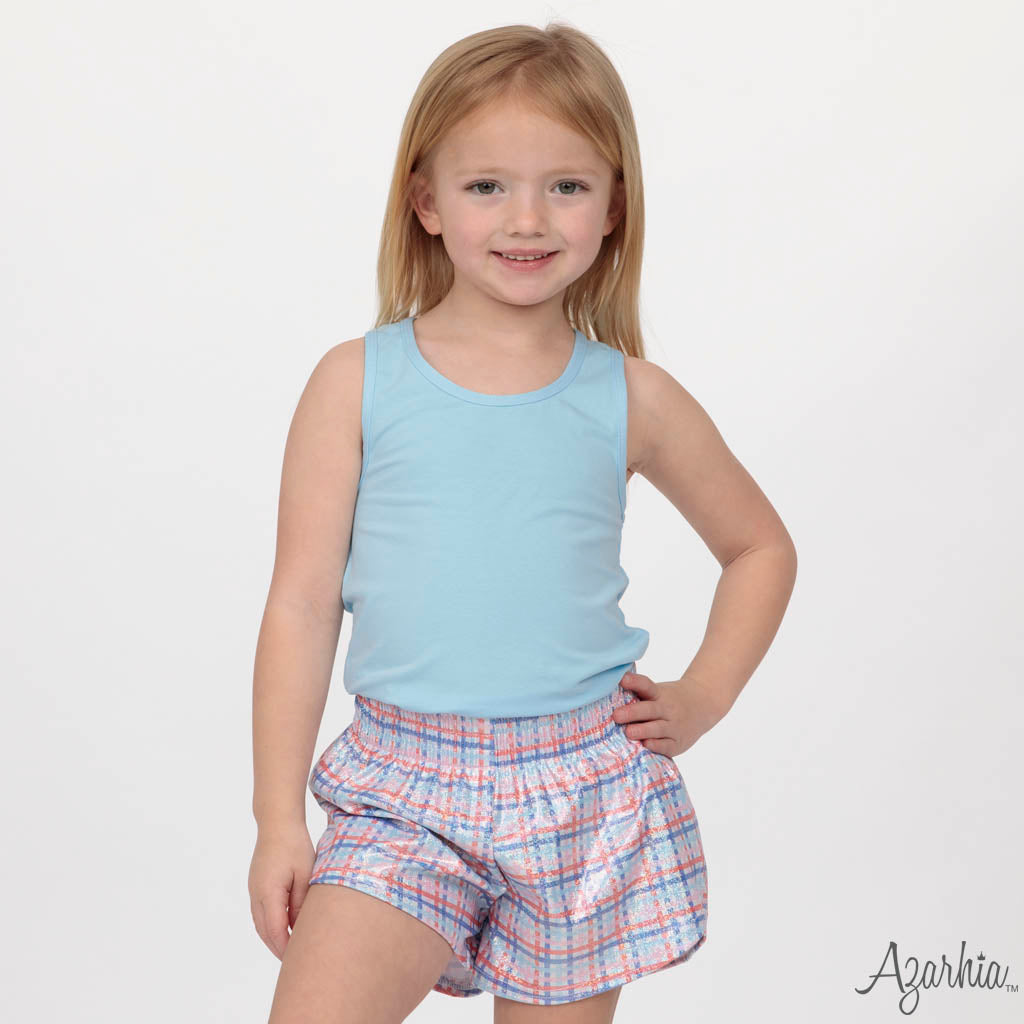 Tank Top with Racer Back in Sky Blue