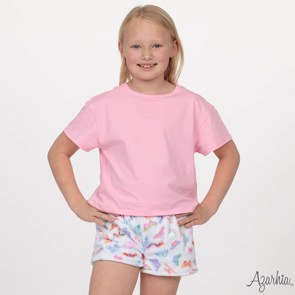 Boxy Tee in Solid Pink