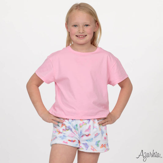 Boxy Tee in Solid Pink