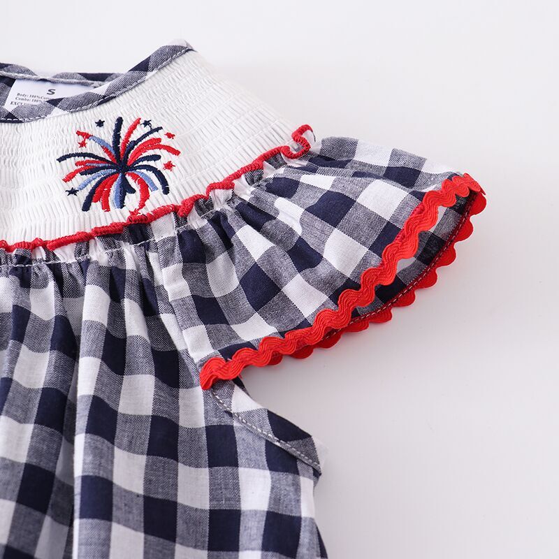 Smocked Flag Dress