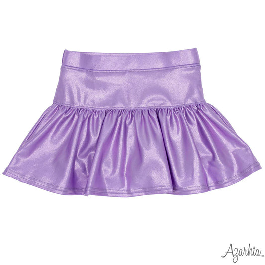 Gathered Skort in Lavender Shimmer