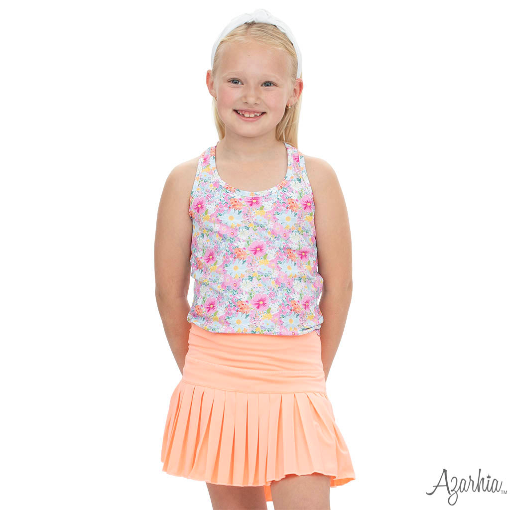 Mini Pleated Skort Solid Melon