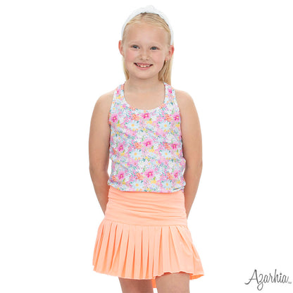 Mini Pleated Skort Solid Melon