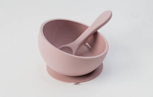 Silicone Suction Bowl and Spoon Set