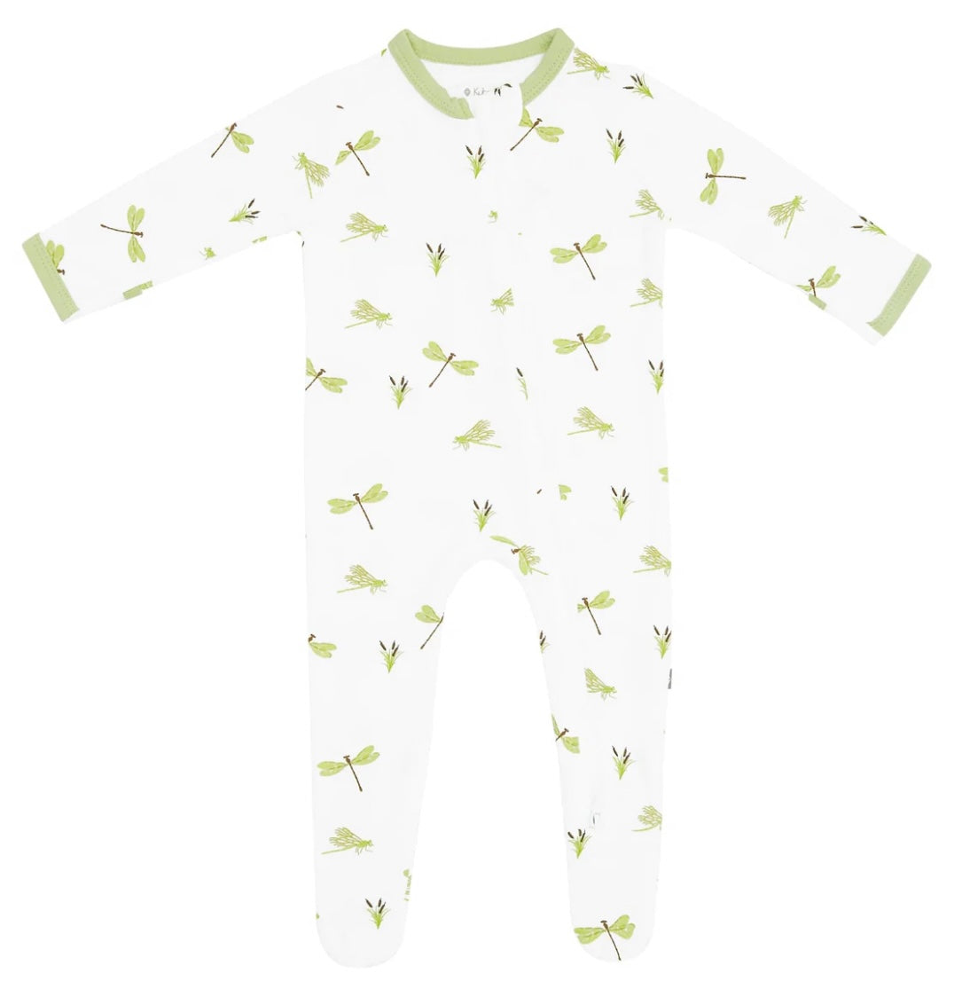 Dragonfly Zippered Footie