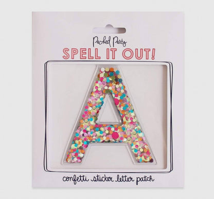 Confetti Stick to it Letters