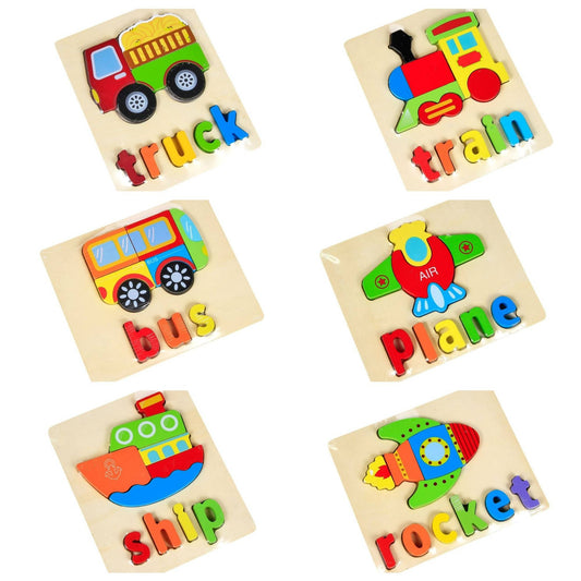 Bus Wooden Puzzle