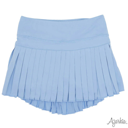 Mini Pleated Skort- Solid Light Blue